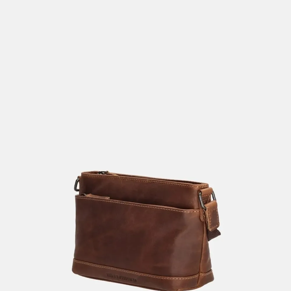 Crossbody Tassen^Hide & Stitches Japura crossbody tas cognac