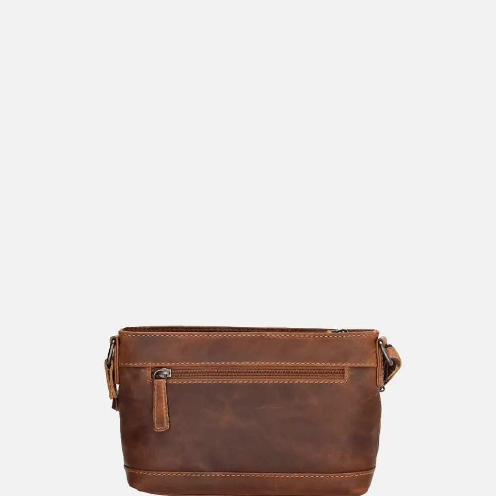 Crossbody Tassen^Hide & Stitches Japura crossbody tas cognac