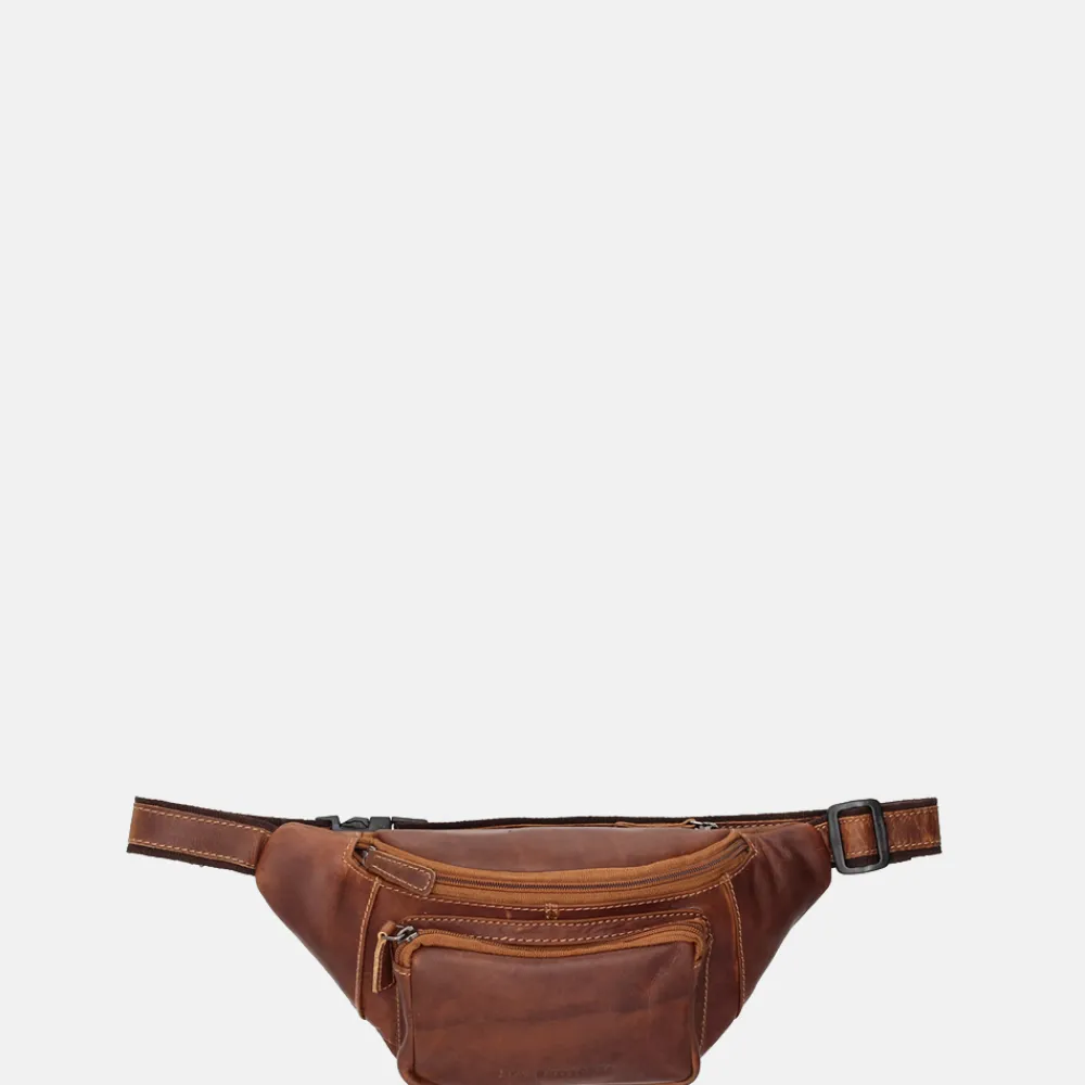 Heuptasjes^Hide & Stitches Japura heuptas cognac