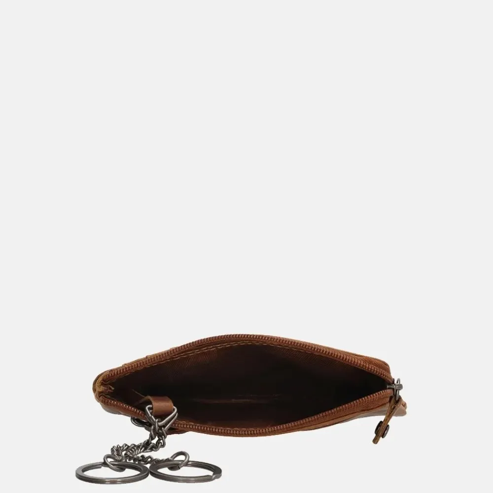 Sleuteletuis^Hide & Stitches Japura sleuteletui cognac