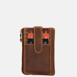 Sleuteletuis^Hide & Stitches Japura sleuteletui cognac