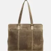 Heren Laptoptassen | Dames Laptoptassen^Hide & Stitches laptoptas 15 inch donkerzand