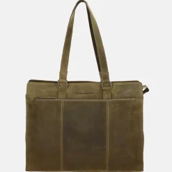 Heren Laptoptassen | Dames Laptoptassen^Hide & Stitches laptoptas 15.6 inch olive green