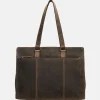Heren Laptoptassen | Dames Laptoptassen^Hide & Stitches laptoptas 15 inch donkerbruin