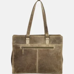 Heren Laptoptassen | Dames Laptoptassen^Hide & Stitches laptoptas 15 inch donkerzand