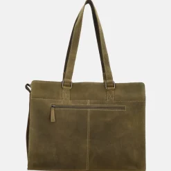 Heren Laptoptassen | Dames Laptoptassen^Hide & Stitches laptoptas 15.6 inch olive green