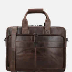 Heren Laptoptassen^Hide & Stitches Next Navajo laptoptas 15.6 inch donkerbruin