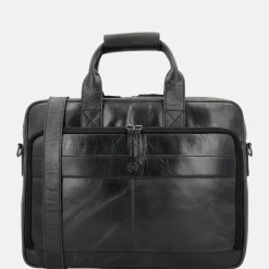 Heren Laptoptassen^Hide & Stitches Next Navajo laptoptas 15.6 inch zwart