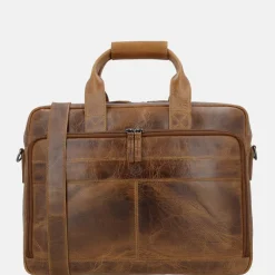 Heren Laptoptassen^Hide & Stitches Next Navajo laptoptas 15.6 inch bruin