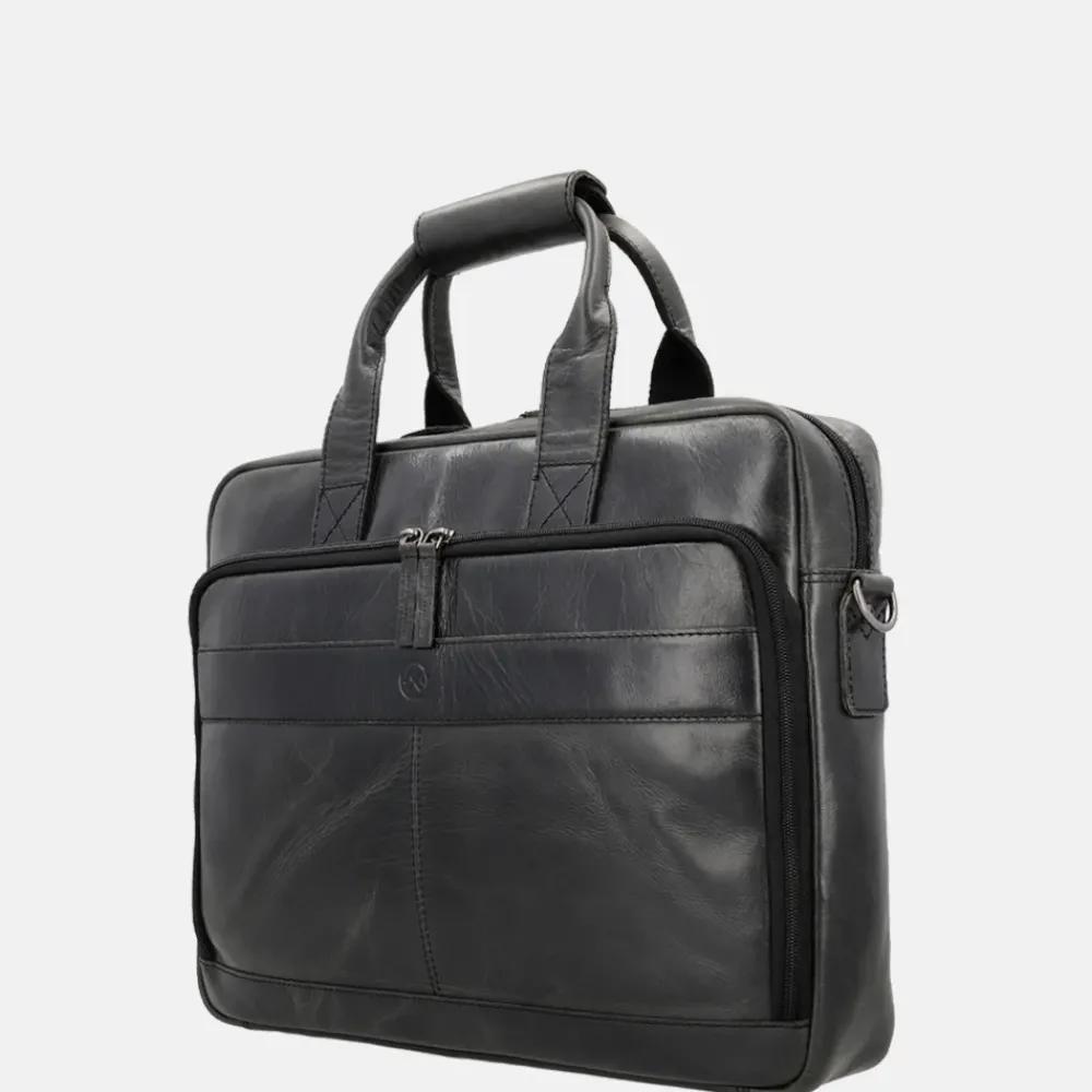 Heren Laptoptassen^Hide & Stitches Next Navajo laptoptas 15.6 inch zwart