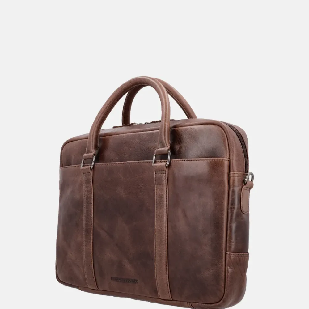Heren Laptoptassen | Dames Laptoptassen^Hide & Stitches Next Navajo laptoptas 14 inch bruin