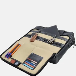 Heren Laptoptassen^Hide & Stitches Next Navajo laptoptas 15.6 inch zwart