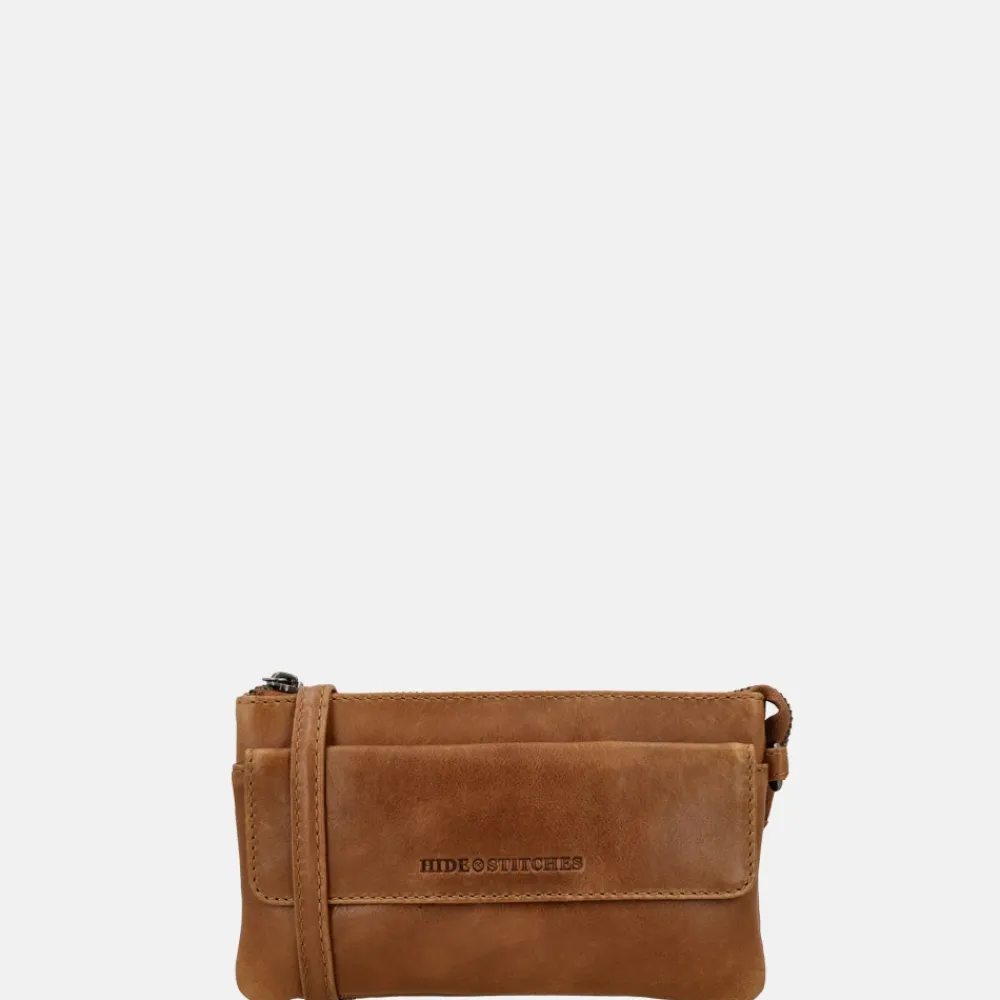 Crossbody Tassen^Hide & Stitches Porto crossbody tas brown