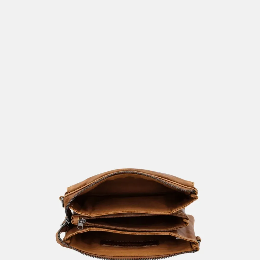 Crossbody Tassen^Hide & Stitches Porto crossbody tas brown