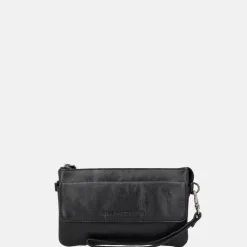 Crossbody Tassen^Hide & Stitches Porto crossbody tas black