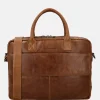 Dames Laptoptassen^Hide & Stitches Porto laptoptas 15 inch brown