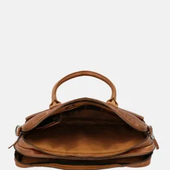 Dames Laptoptassen^Hide & Stitches Porto laptoptas 15 inch brown