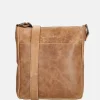 Schoudertassen^Hide & Stitches Porto schoudertas taupe