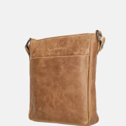 Schoudertassen^Hide & Stitches Porto schoudertas taupe