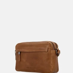 Schoudertassen^Hide & Stitches Porto schoudertas brown