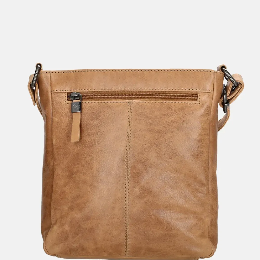 Schoudertassen^Hide & Stitches Porto schoudertas taupe