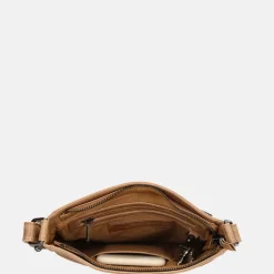 Schoudertassen^Hide & Stitches Porto schoudertas taupe
