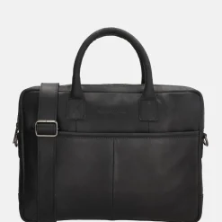Heren Laptoptassen | Dames Laptoptassen^Hide & Stitches Promotie laptoptas 15.6 inch zwart
