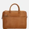 Heren Laptoptassen | Dames Laptoptassen^Hide & Stitches Promotie laptoptas 15.6 inch cognac