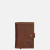 Pasjeshouders | Heren Portemonnees^Hide & Stitches Safety Wallet pasjeshouder cognac