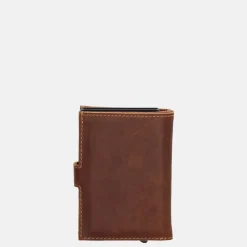 Pasjeshouders | Heren Portemonnees^Hide & Stitches Safety Wallet pasjeshouder cognac