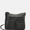 Schoudertassen^Hide & Stitches schoudertas black