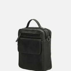 Schoudertassen^Hide & Stitches schoudertas black