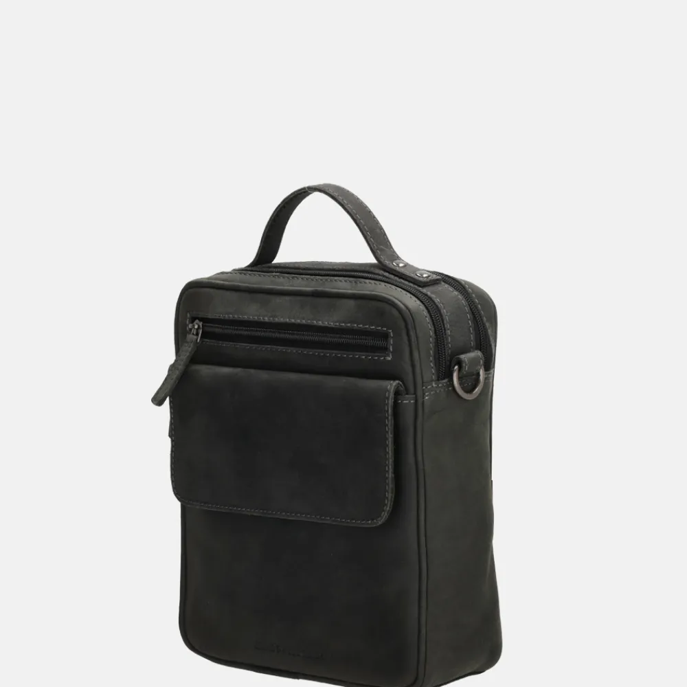 Schoudertassen^Hide & Stitches schoudertas black