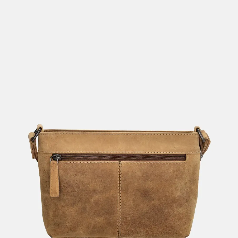 Schoudertassen^Hide & Stitches schoudertas bruin