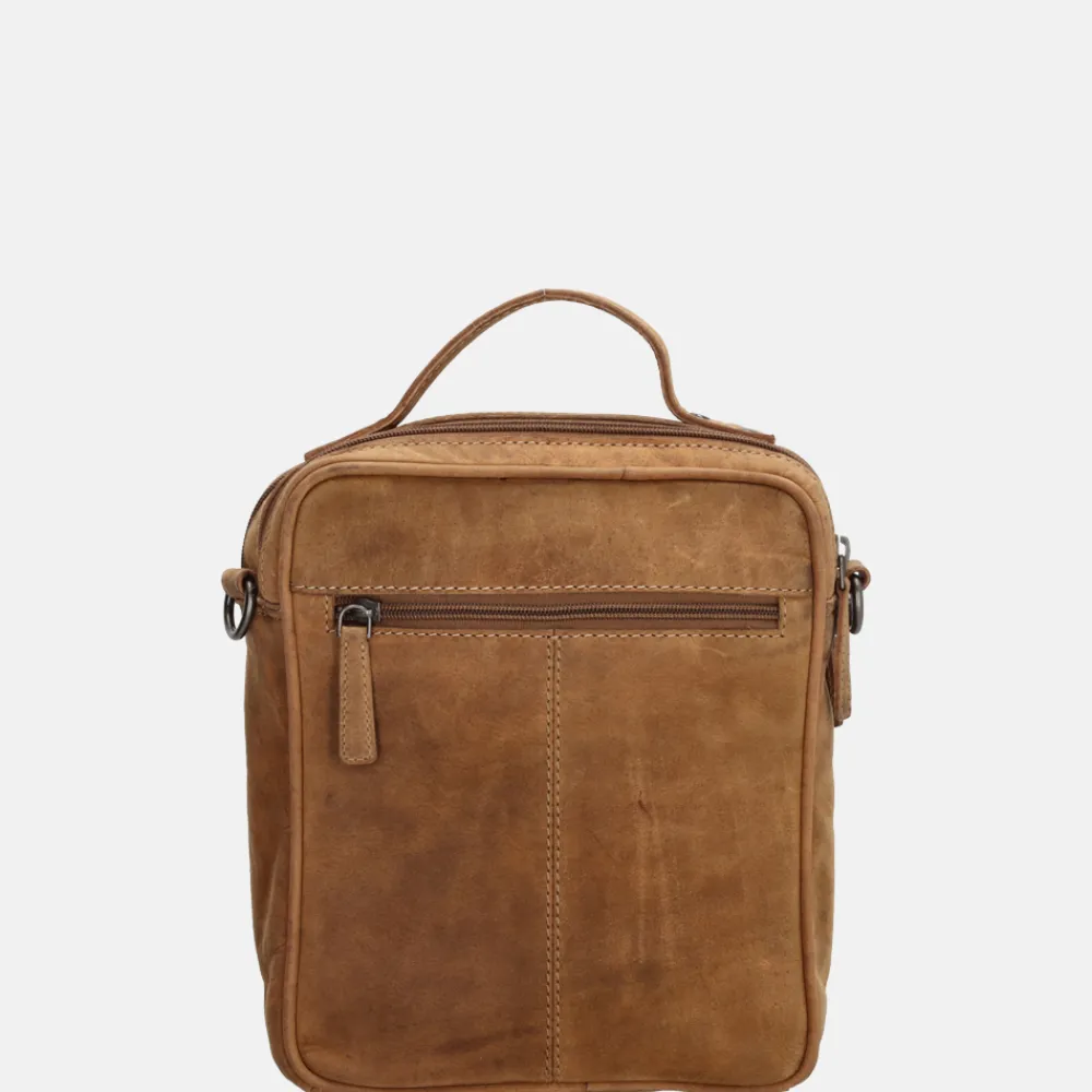Schoudertassen^Hide & Stitches schoudertas brown