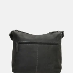 Schoudertassen^Hide & Stitches schoudertas black