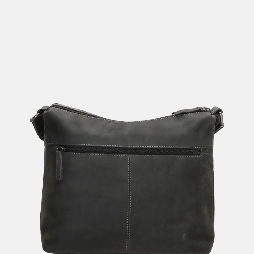 Schoudertassen^Hide & Stitches schoudertas black