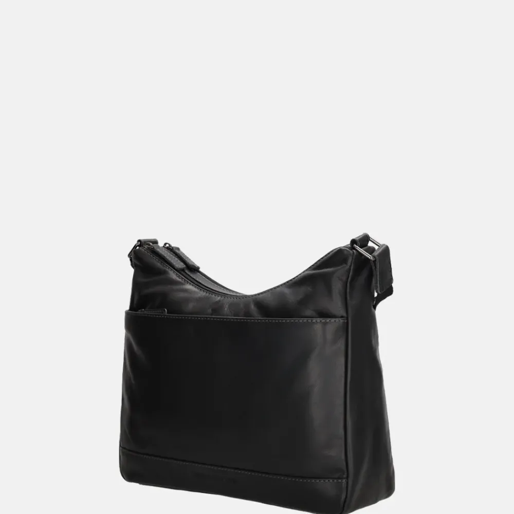 Crossbody Tassen^Hide & Stitches schoudertas M zwart