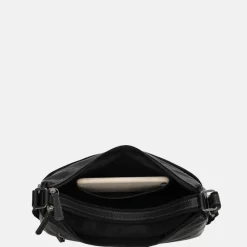 Crossbody Tassen^Hide & Stitches schoudertas M zwart
