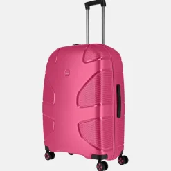 Reiskoffers^Impackt Spinner koffer 75 cm flora pink