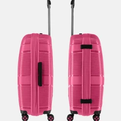 Reiskoffers^Impackt Spinner koffer 75 cm flora pink