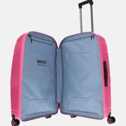 Reiskoffers^Impackt Spinner koffer 75 cm flora pink