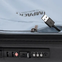 Handbagage Koffers^Impackt Spinner koffer 55 cm iron grey
