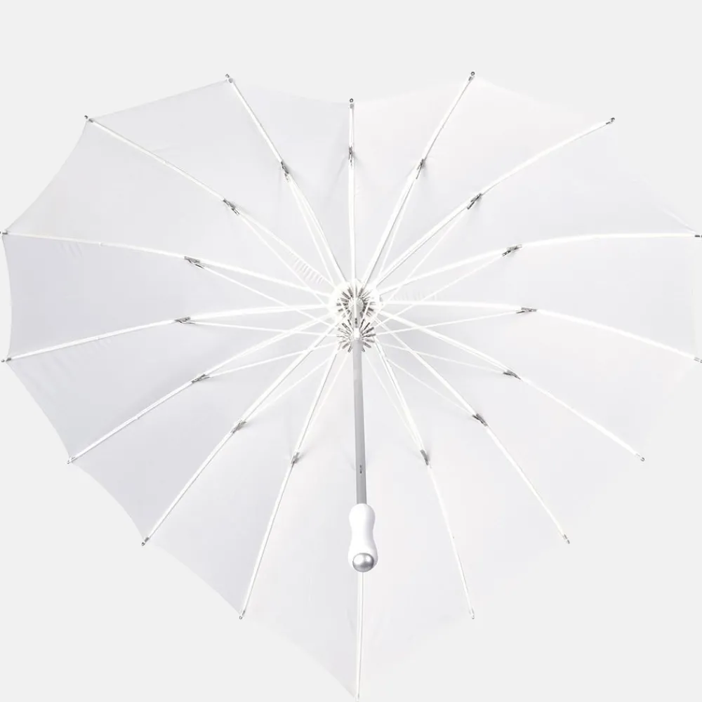 Paraplu'S^Impliva Hart stokparaplu white