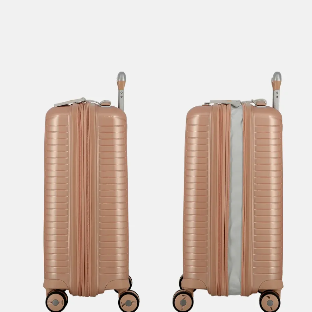 Handbagage Koffers^Jump Evae handbagage koffer 55 cm expandable rosepale
