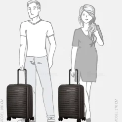 Handbagage Koffers^Jump Spinner Expendable Striper handbagage koffer 55 cm after dark