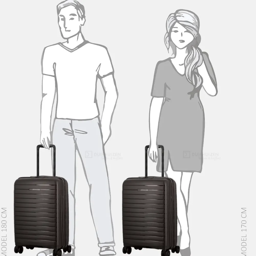 Handbagage Koffers^Jump Spinner Expendable Striper handbagage koffer 55 cm after dark