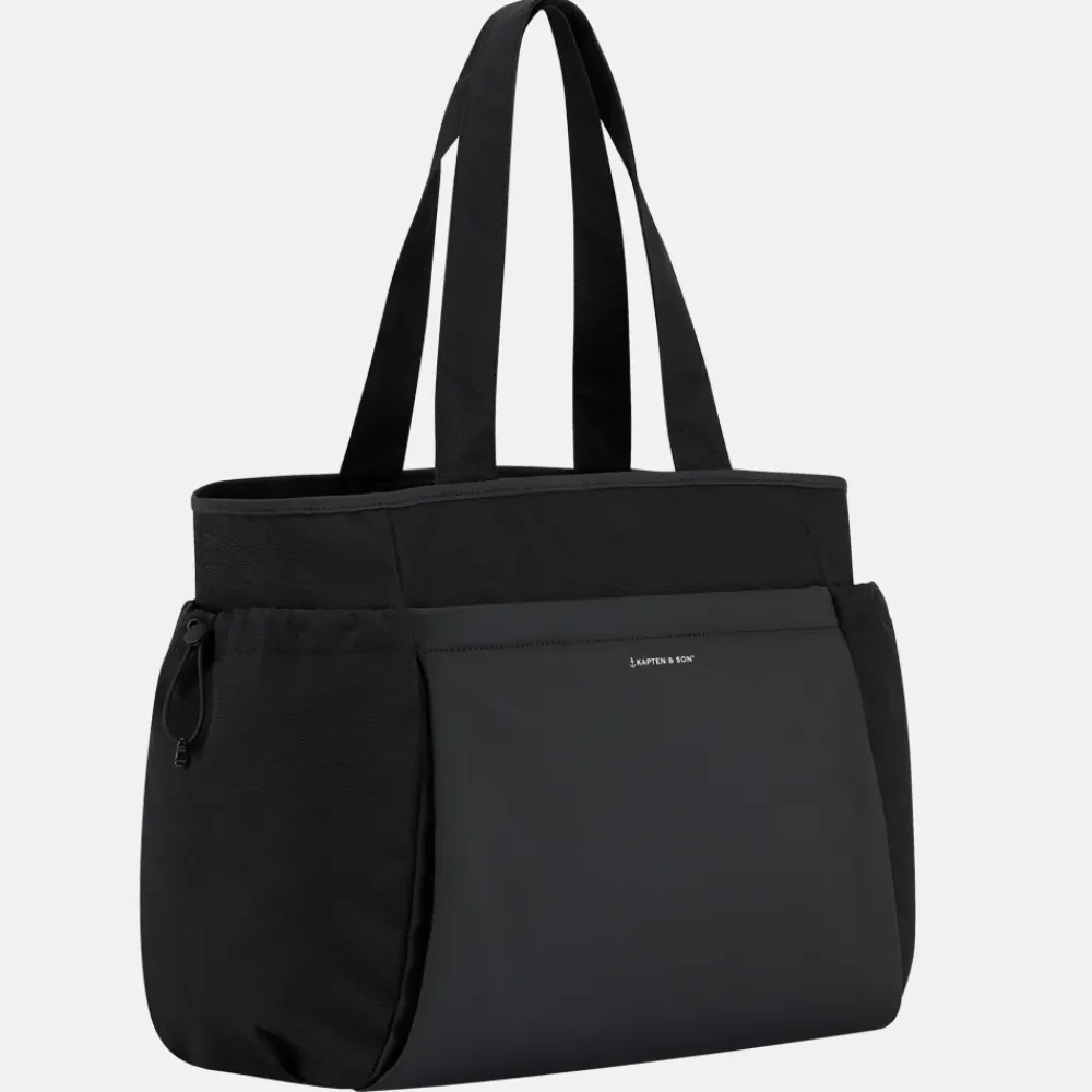 Dames Laptoptassen^Kapten & Son Hellvi shopper/weekendtas all black