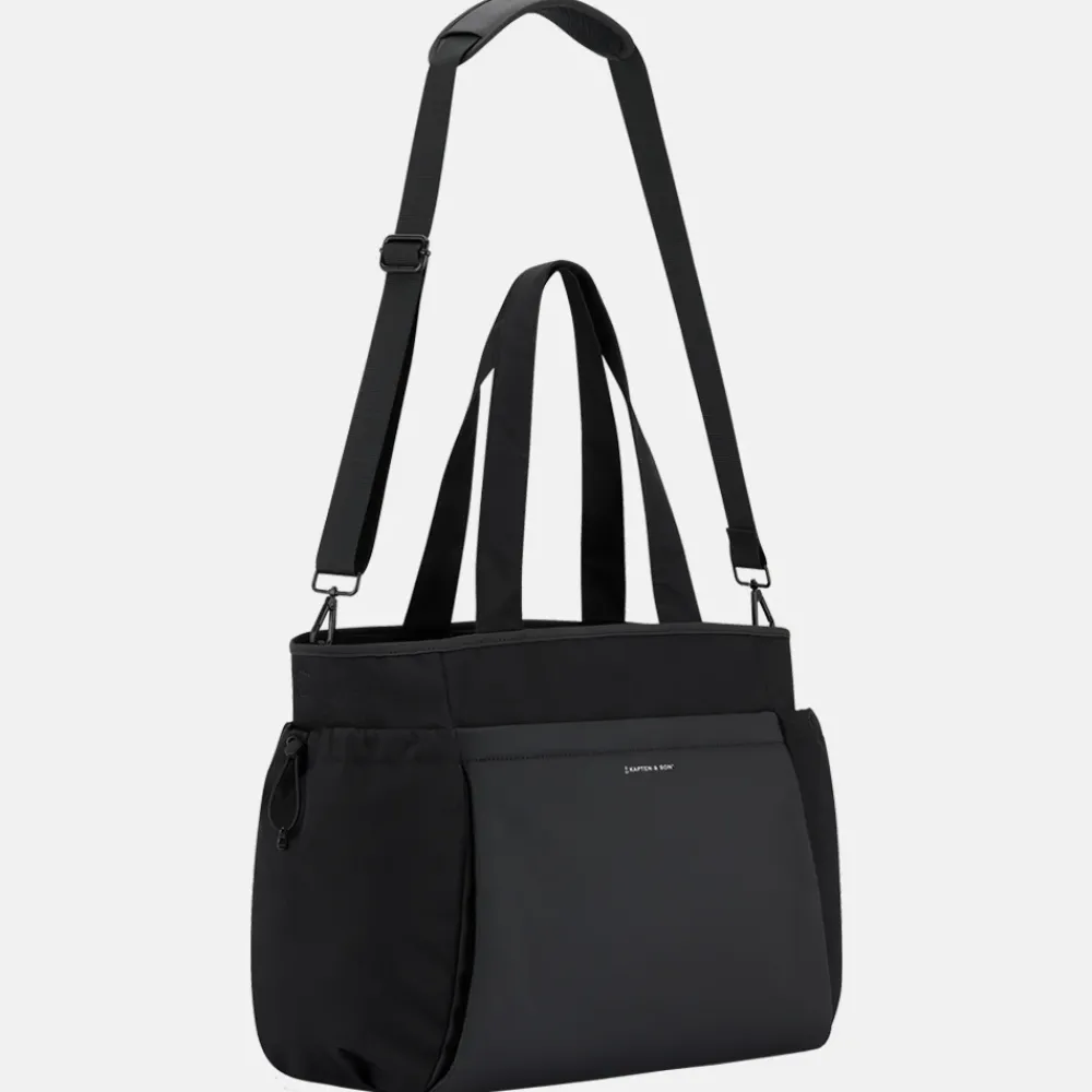 Dames Laptoptassen^Kapten & Son Hellvi shopper/weekendtas all black