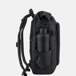 Laptop Rugzakken^Kapten & Son Lisbon roll-top laptoprugzak all black